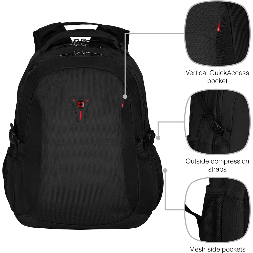 Rucsac laptop WENGER Sidebar, 16", negru