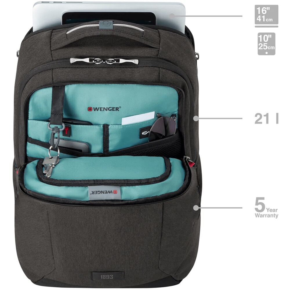 Rucsac laptop WENGER MX Professional, 16", gri