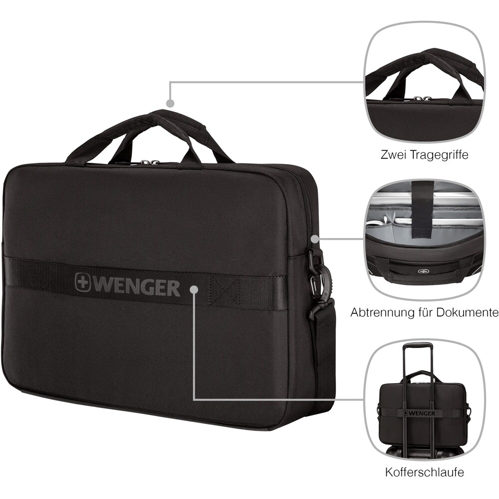 Geanta laptop WENGER XE Compact, 16", negru