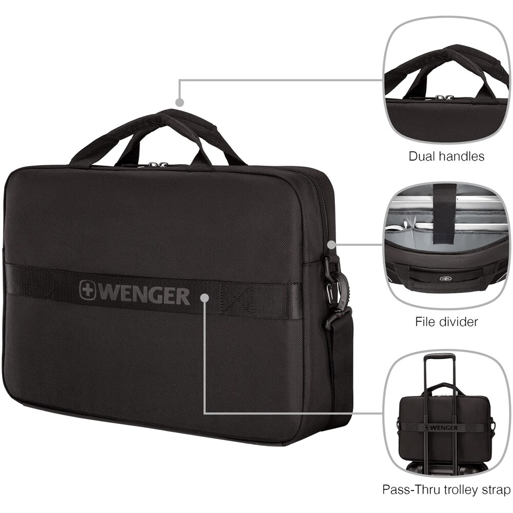 Geanta laptop WENGER XE Compact, 16", negru