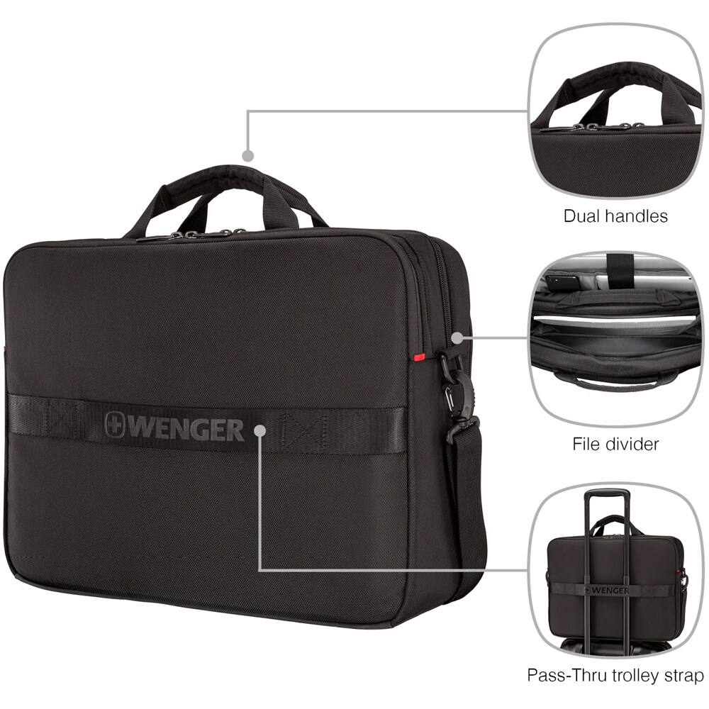 Geanta laptop WENGER XE Brief, 17", negru
