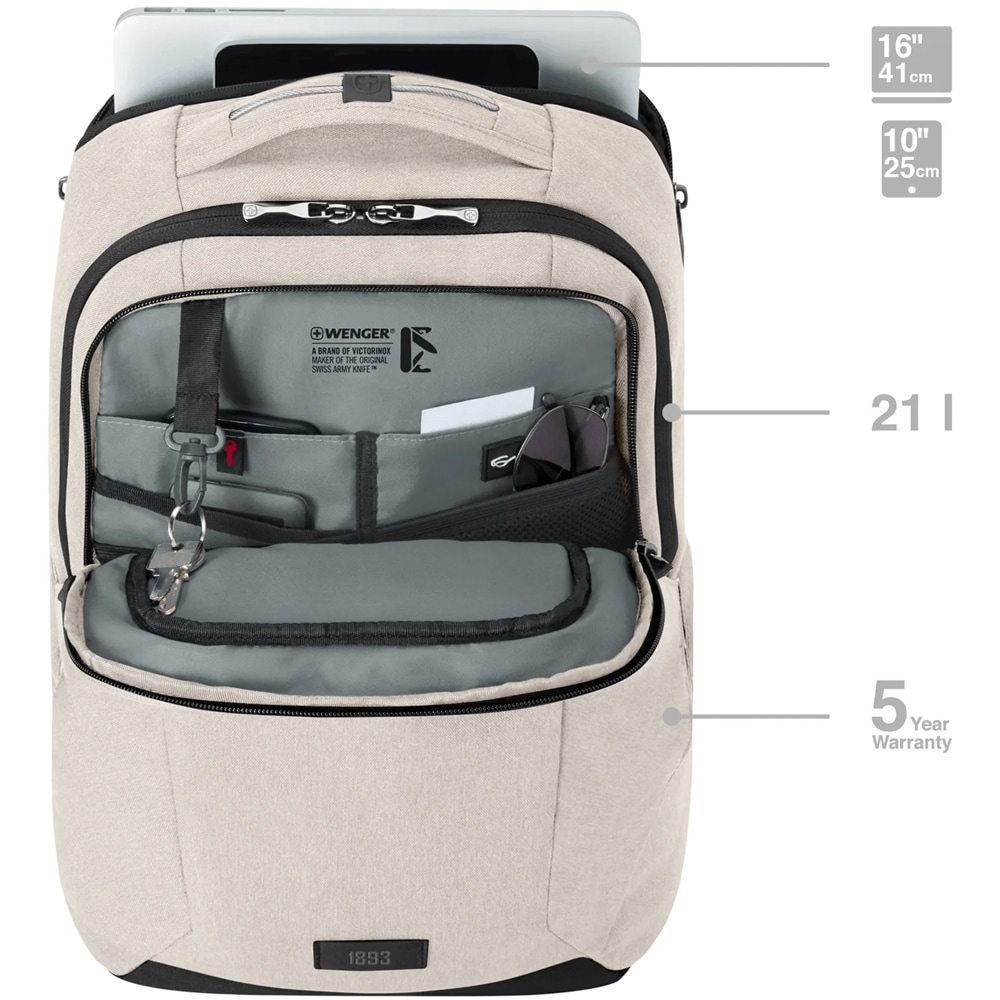 Rucsac laptop WENGER MX Professional, 16", bej