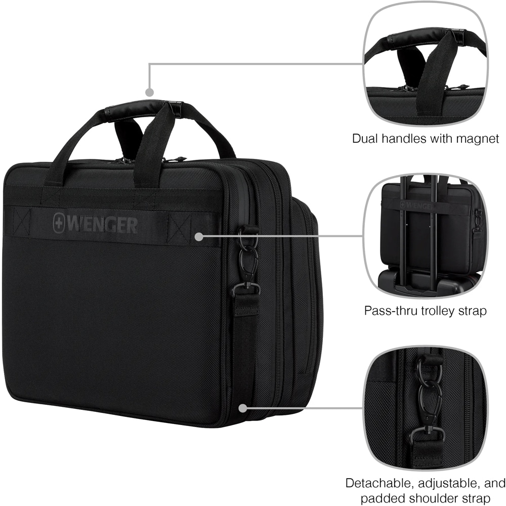 Geanta laptop WENGER Legacy, 16", negru