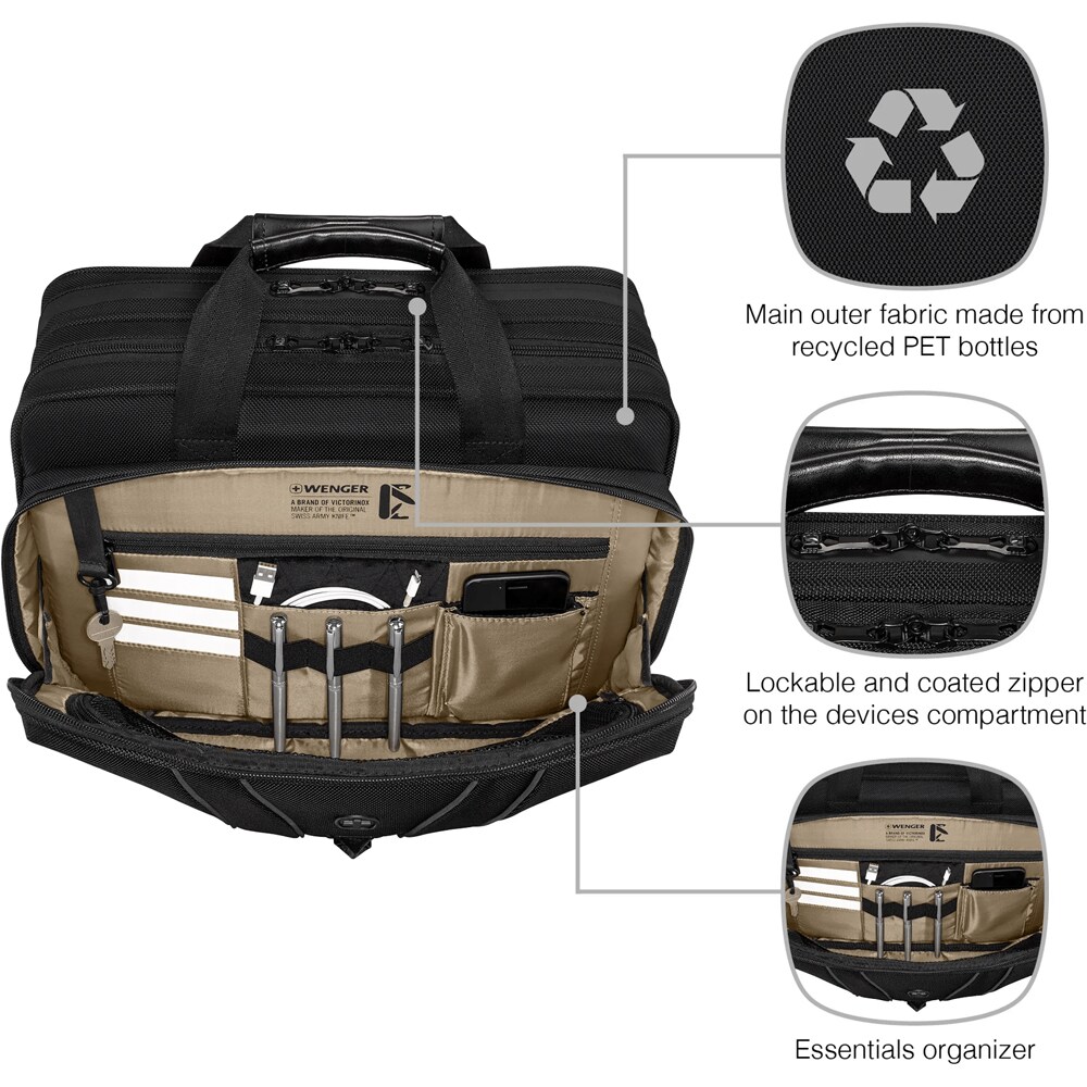 Geanta laptop WENGER Legacy, 16", negru