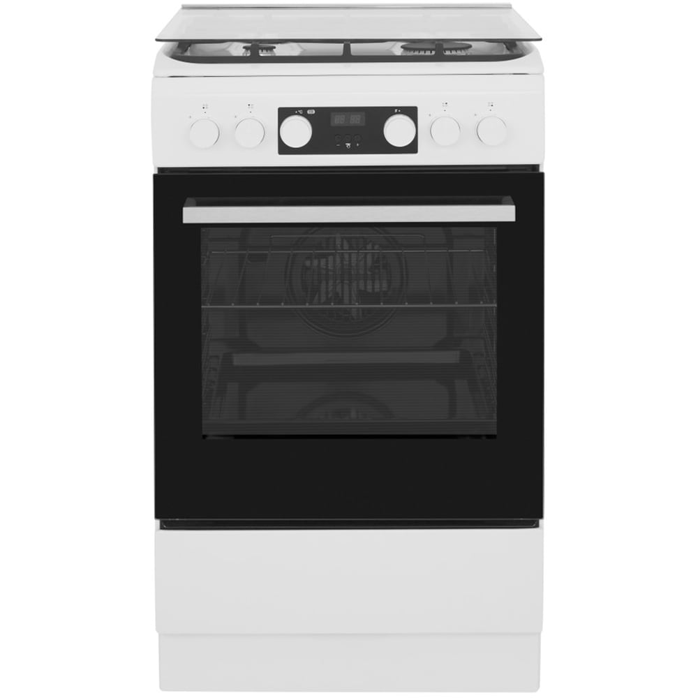 Aragaz WHIRLPOOL WS5G8CHW/E/1, 4 arzatoare, Gaz + Electric, L 50 cm, Grill, alb