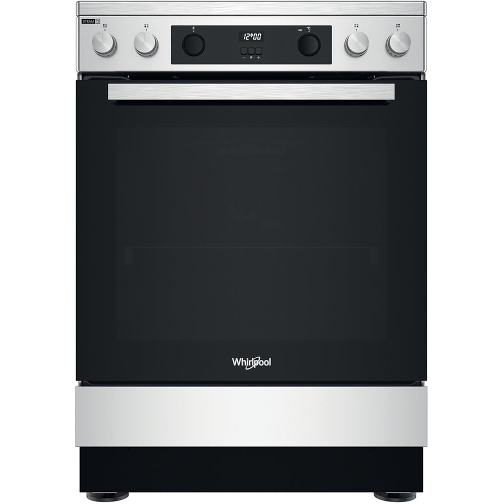 Aragaz WHIRLPOOL WS68V8CCXT, 4 arzatoare, Electric, L 60 cm, Grill, inox