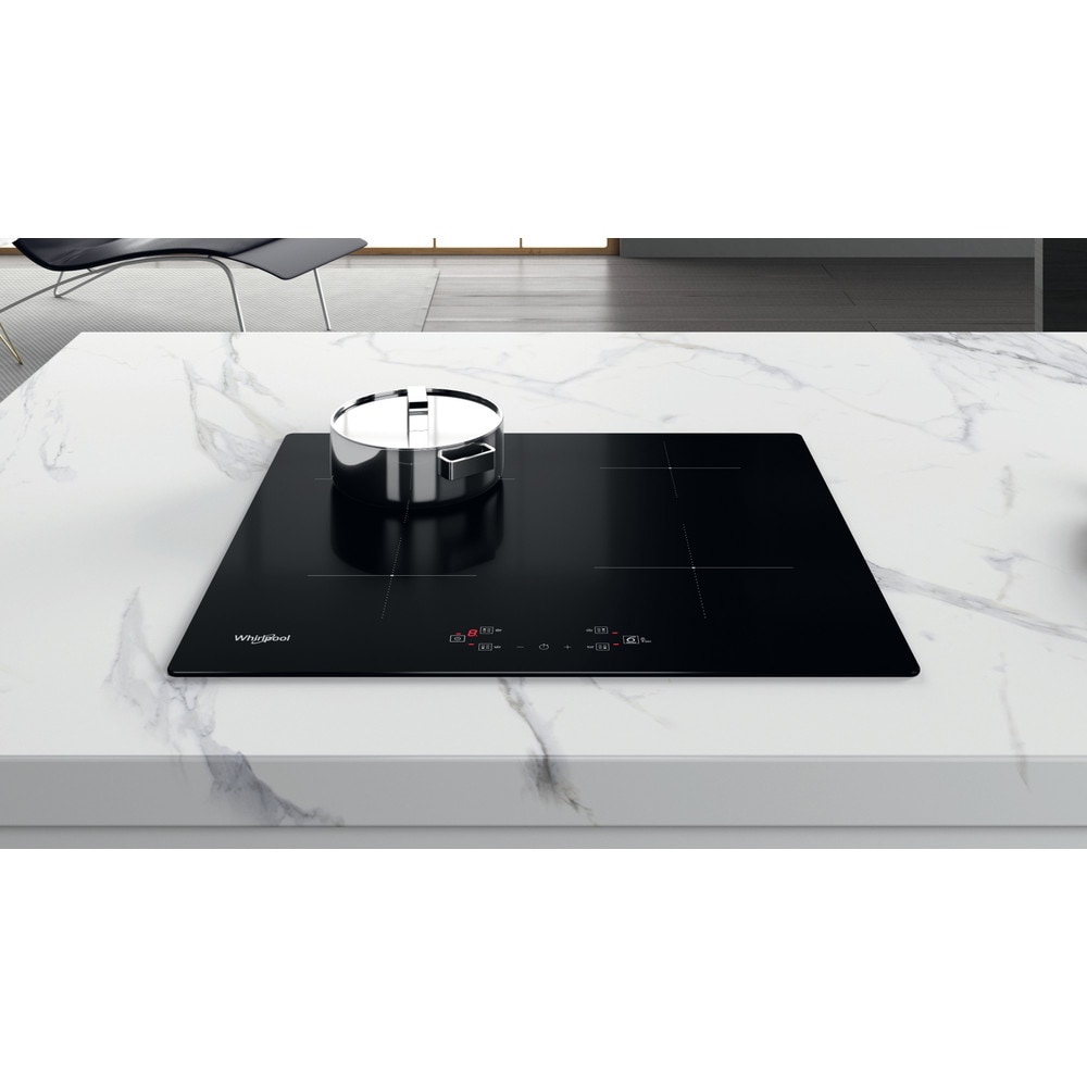 Plita incorporabila WHIRLPOOL WS Q7360 NE, Inductie, 4 arzatoare, Touch Control, negru