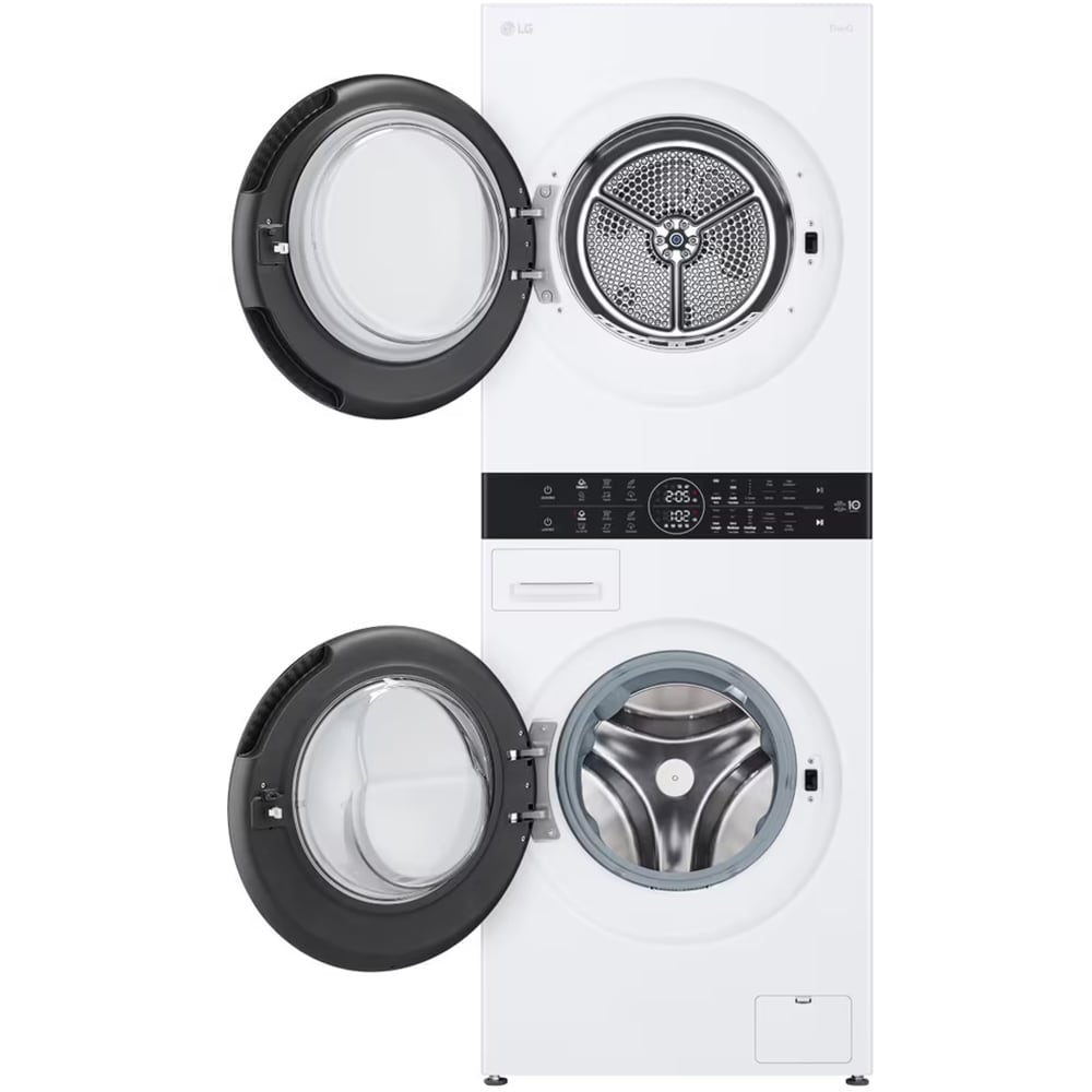Masina de spalat rufe frontala cu uscator LG WashTower WT1210WWF, 12/10 kg, 1400 rpm, Clasa A/C, Wi-Fi, alb