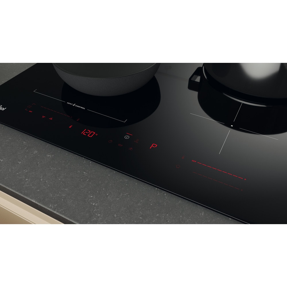 Plita incorporabila WHIRLPOOL WTX6014DCF, Inductie, 4 arzatoare, Touch Control, negru