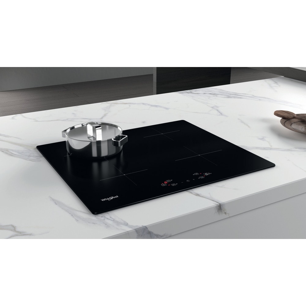 Plita incorporabila WHIRLPOOL WTX6019DCF, Inductie, 4 arzatoare, Touch Control, negru