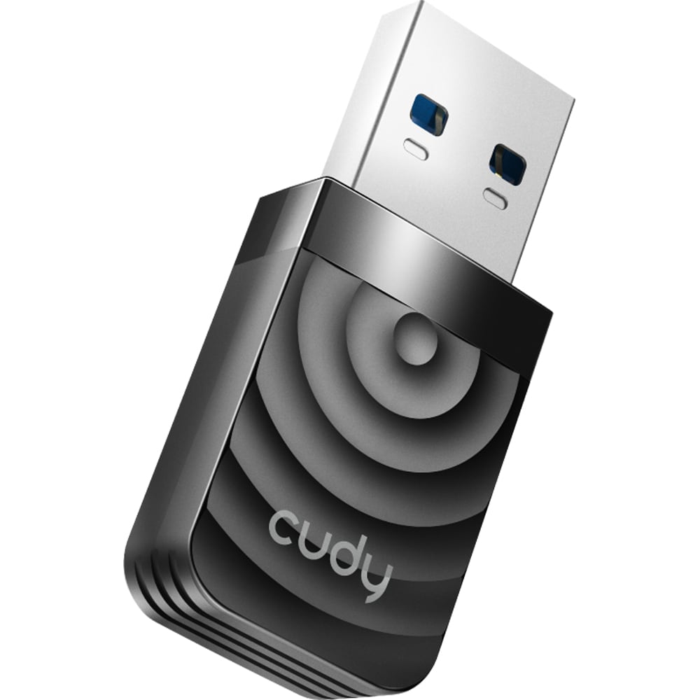 Adaptor USB Wireless CUDY WU1300S AC1300, Dual-Band 400 + 867 Mbps, negru