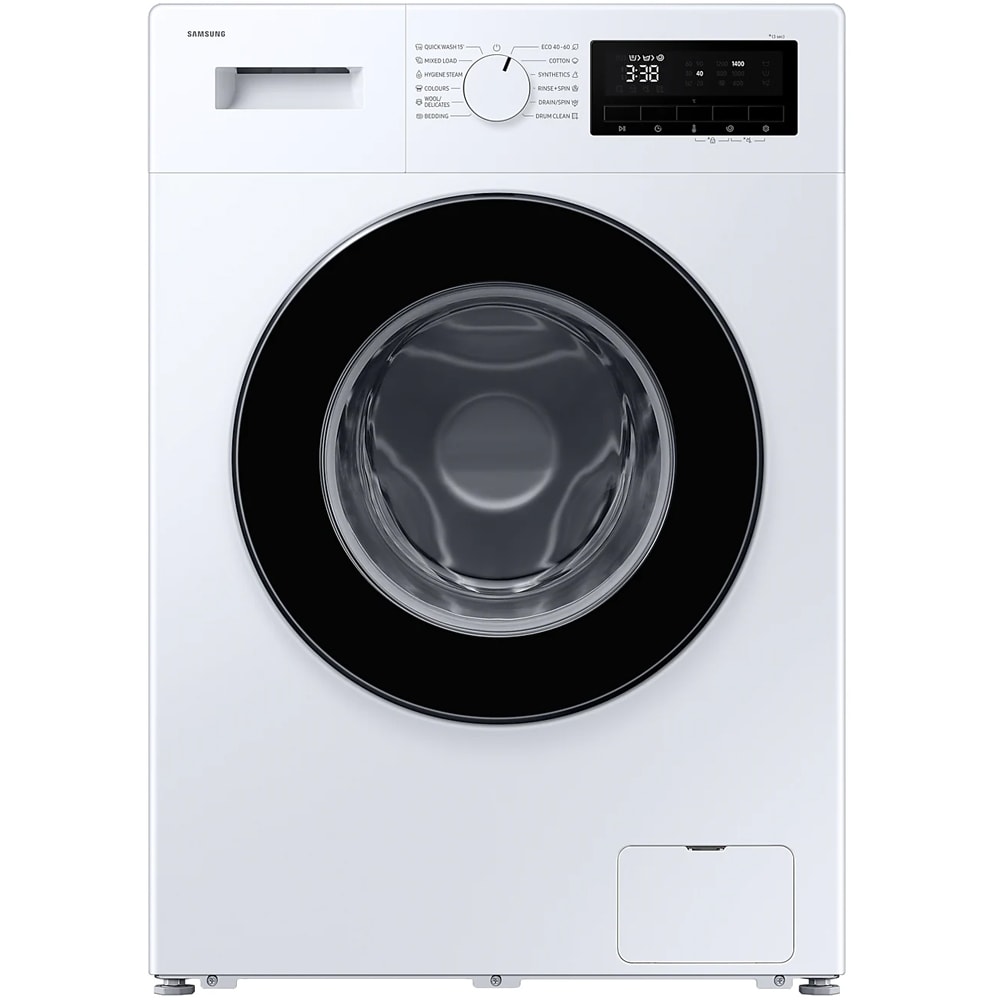 Masina de spalat rufe frontala slim SAMSUNG WW80FG3M05AWLF, Steam, 8 kg, 1400rpm, Clasa A, alb