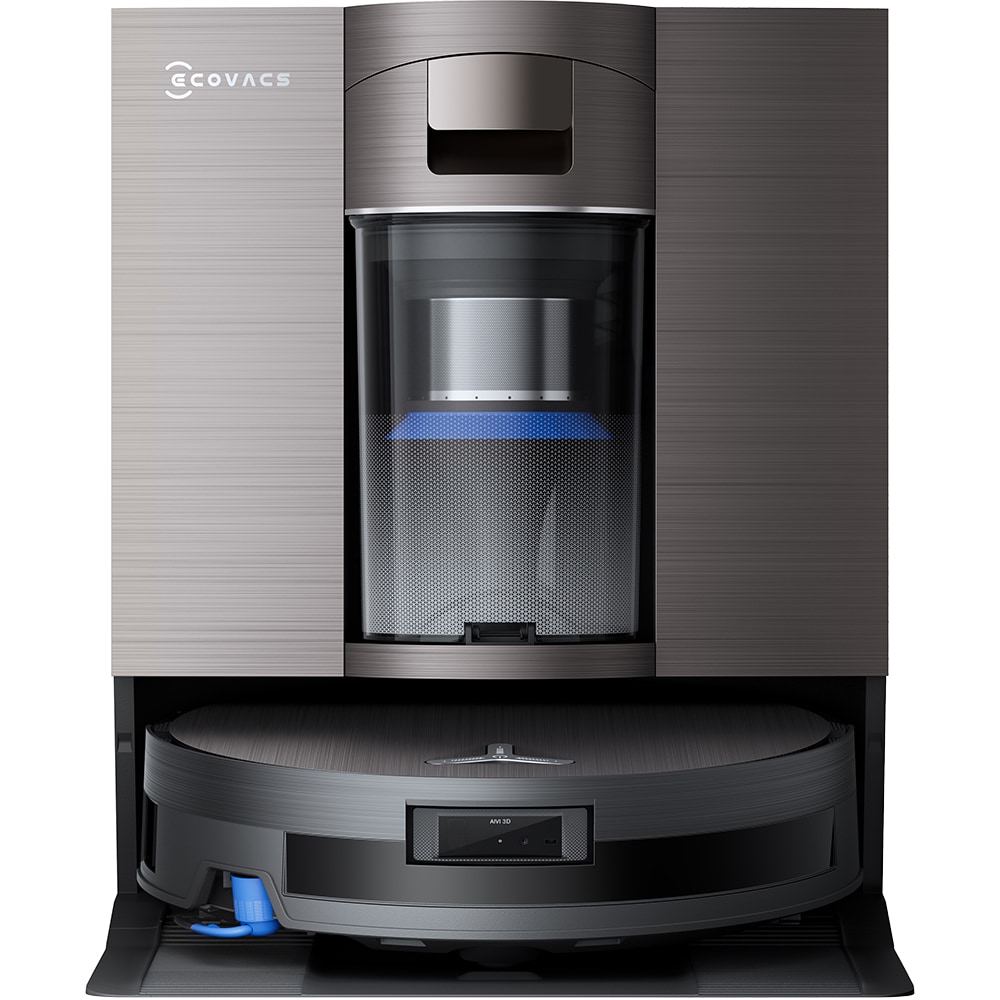 Aspirator robot ECOVACS Deebot X11 Omnicycl X11OMNICYCL, 0.22l, autonomie max 370 min, Sistem Stain Detection 2.0, negru