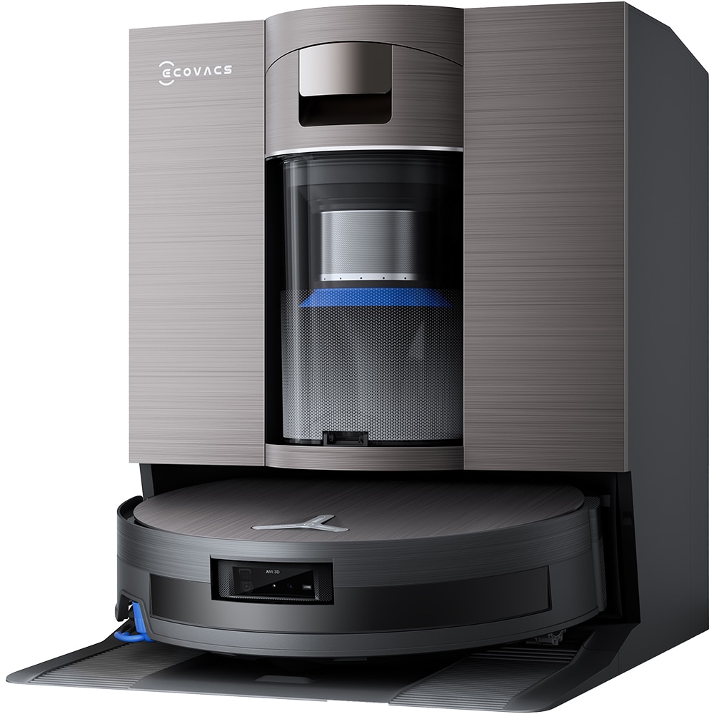 Aspirator robot ECOVACS Deebot X11 Omnicycl X11OMNICYCL, 0.22l, autonomie max 370 min, Sistem Stain Detection 2.0, negru