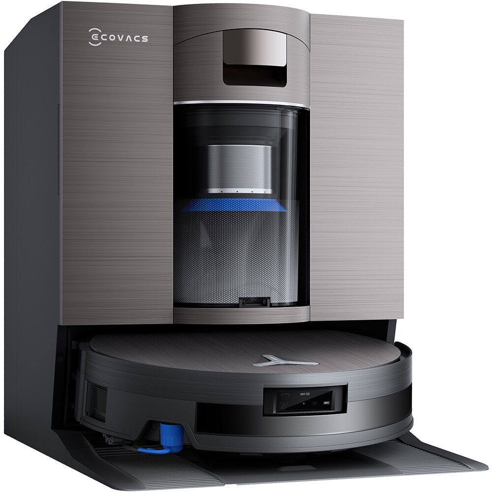 Aspirator robot ECOVACS Deebot X11 Omnicycl X11OMNICYCL, 0.22l, autonomie max 370 min, Sistem Stain Detection 2.0, negru