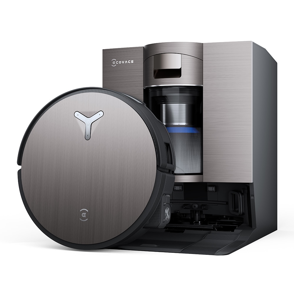 Aspirator robot ECOVACS Deebot X11 Omnicycl X11OMNICYCL, 0.22l, autonomie max 370 min, Sistem Stain Detection 2.0, negru