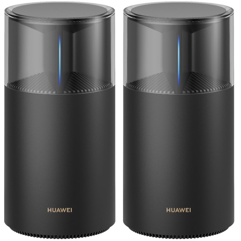 Sistem Wireless Mesh Gigabit HUAWEI WiFi X1 Pro, Dual-Band 688+2882 Mbps, 2 Buc, negru