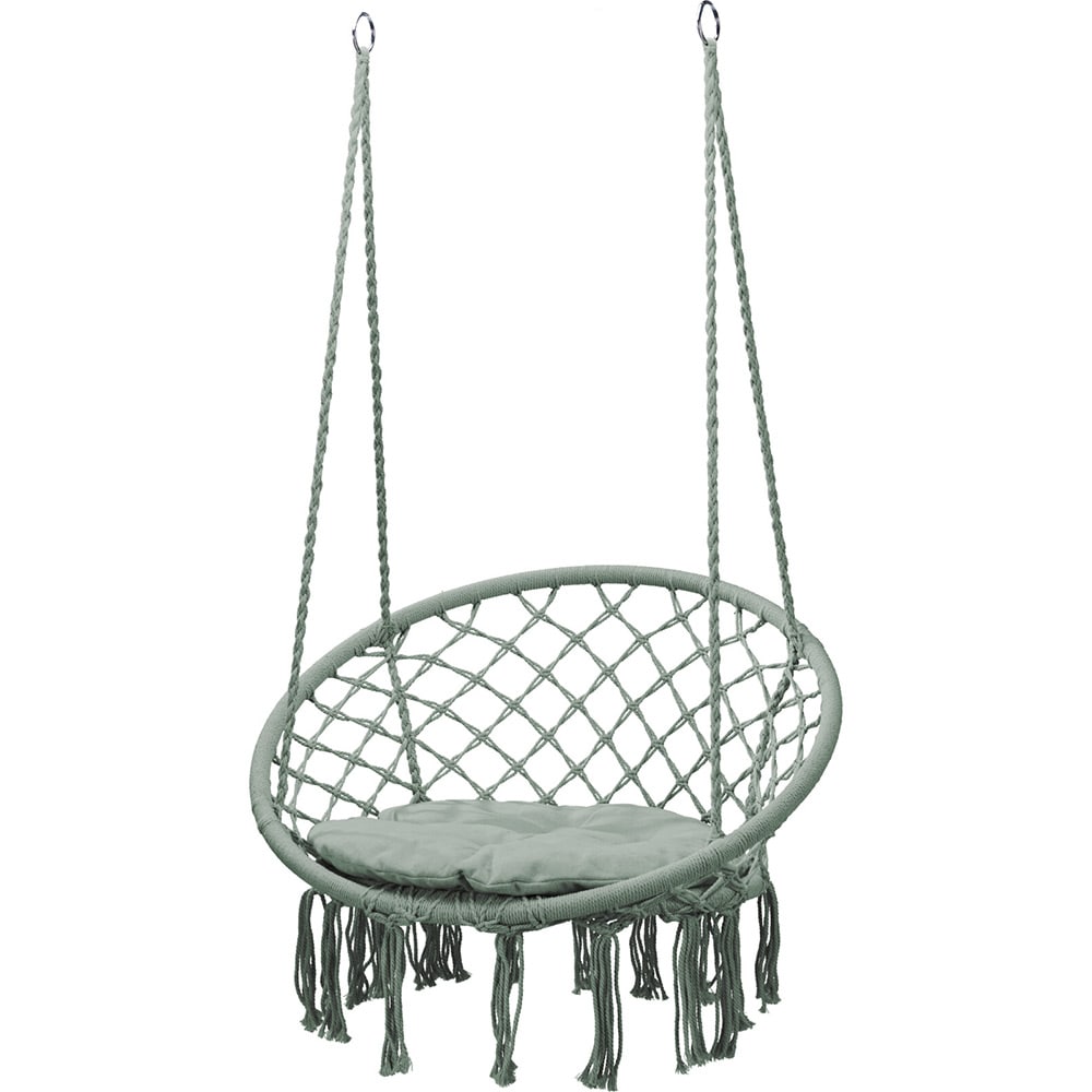 Leagan de gradina D80/60 x 108 cm, perna inclusa, otel si poliester, verde