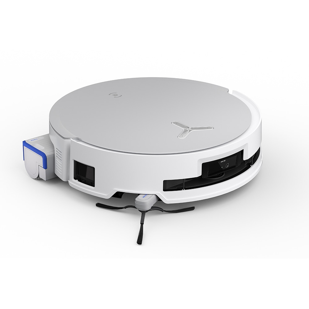 Aspirator robot ECOVACS Deebot X8 Omni X8OMNIWHITE, 0.22l, autonomie max 300 min, senzor TruEdge 3D Edge, alb