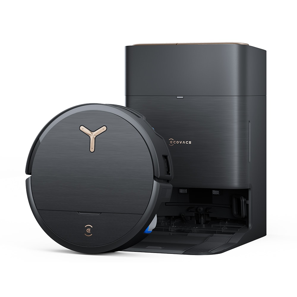 Aspirator robot ECOVACS Deebot X9 Pro Omni B X9PROOMNIB, 0.22l, autonomie max 250 min, tehnologie TruEdge 2.0 + 3D Edge Sensor, negru