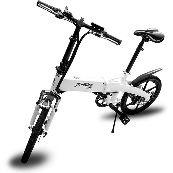 Bicicleta de oras Electrica EVOLIO X-BIKE Mini, Pliabila, 20 inch, alb