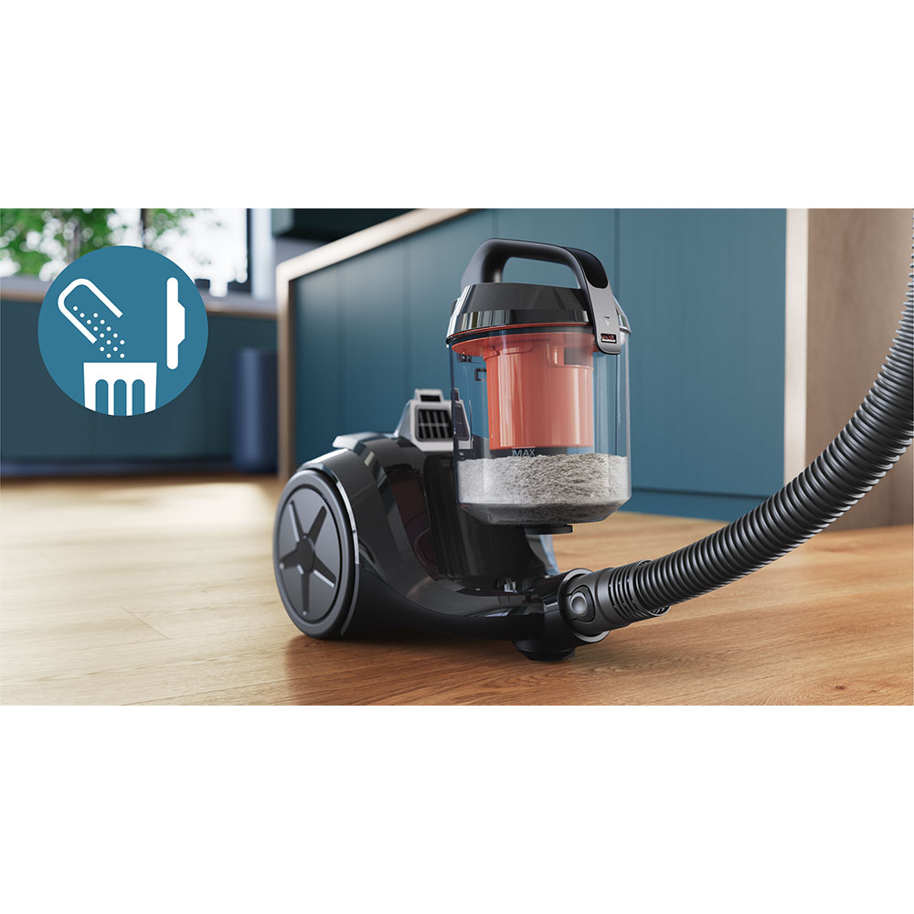Aspirator fara sac PHILIPS Powercyclone 3 XB1111/10, 1.3l, 750W, 78dB, alb-negru