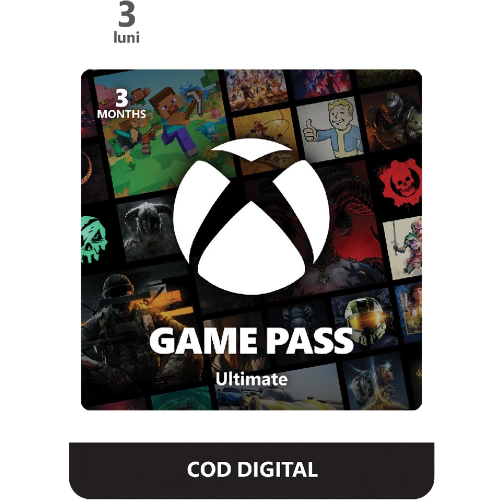 Abonament Xbox Game Pass Ultimate 3 luni (licenta electronica Xbox)