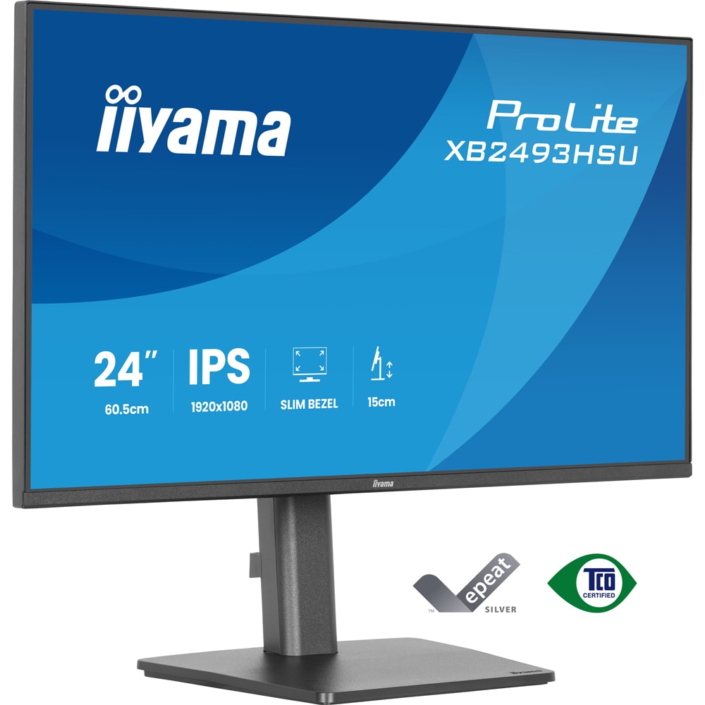 Monitor LED IPS IIYAMA ProLite XB2493HSU-B1, 23.8", Full HD, 120Hz, negru