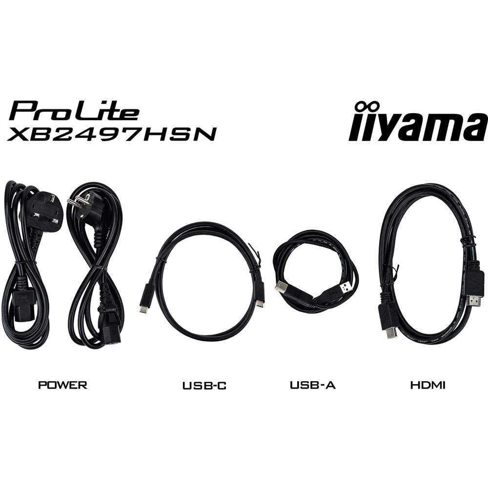 Monitor LED IPS IIYAMA ProLite XB2497HSN-B1, 23.8", Full HD, 100Hz, negru