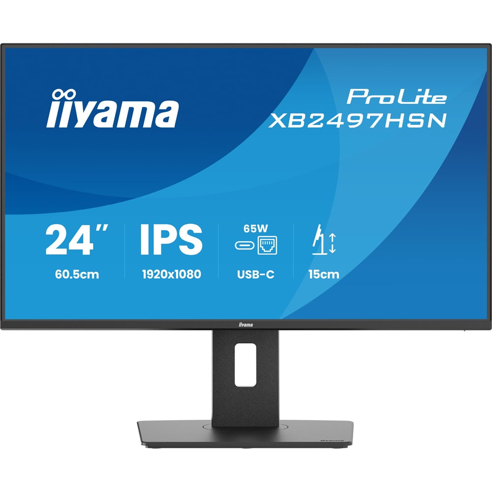Monitor LED IPS IIYAMA ProLite XB2497HSN-B1, 23.8", Full HD, 100Hz, negru