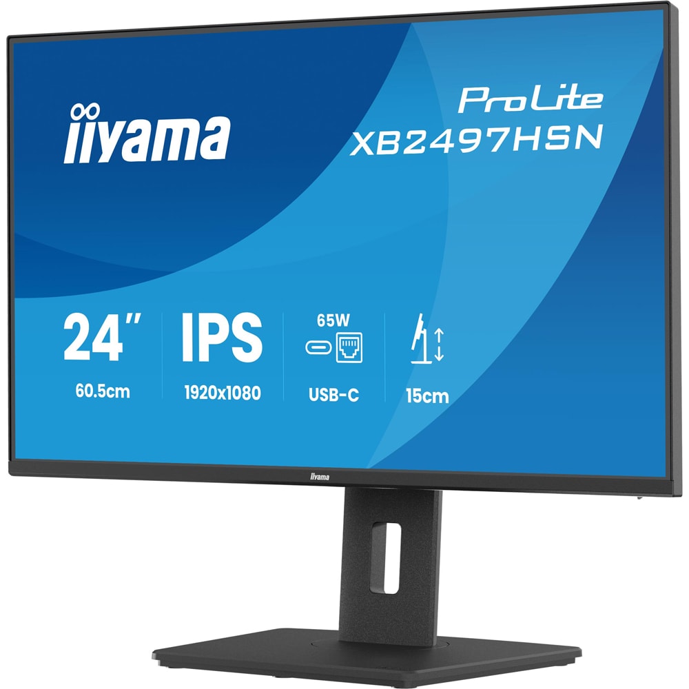 Monitor LED IPS IIYAMA ProLite XB2497HSN-B1, 23.8", Full HD, 100Hz, negru