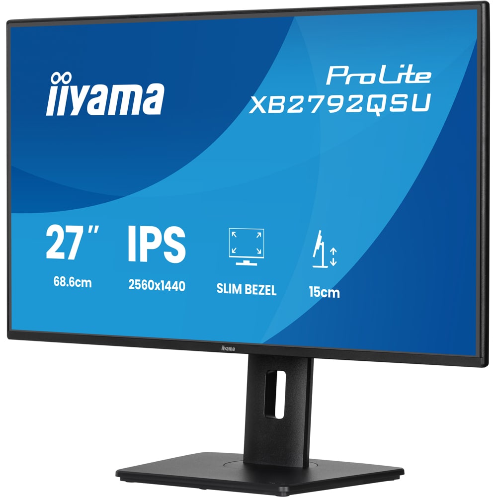 Monitor LED IPS IIYAMA ProLite XB2792QSU-B1, 27", QHD, 120Hz, negru
