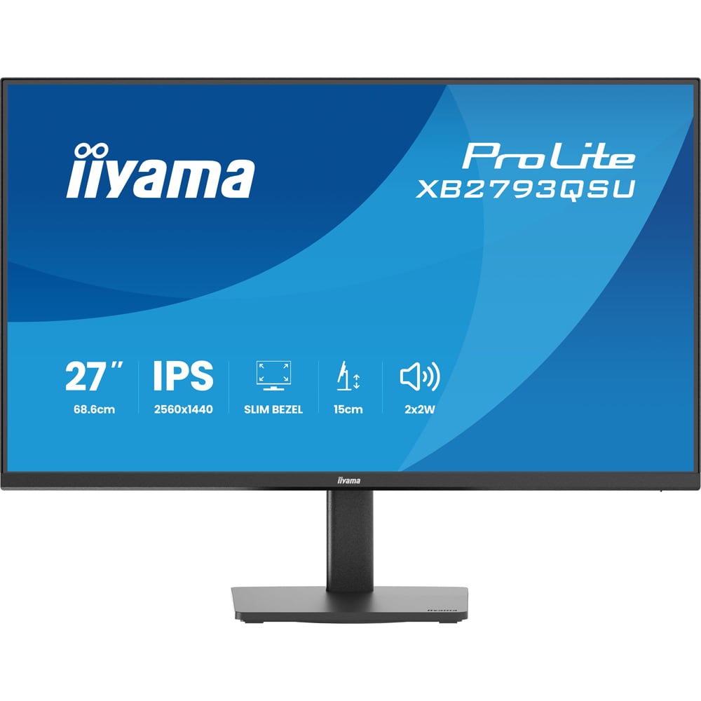 Monitor LED IPS IIYAMA ProLite XB2793QSU-B1, 27", QHD, 75Hz, negru