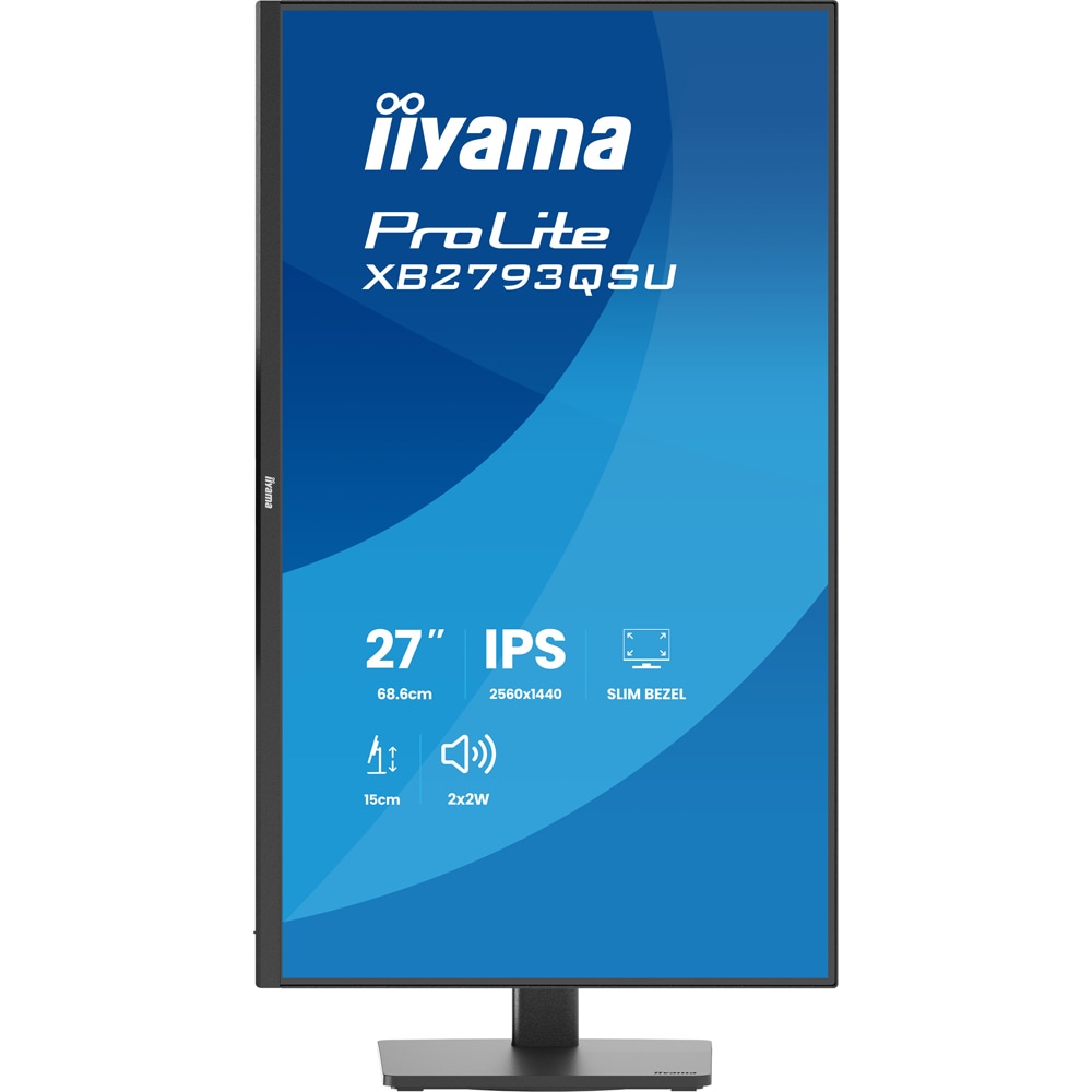 Monitor LED IPS IIYAMA ProLite XB2793QSU-B1, 27", QHD, 75Hz, negru
