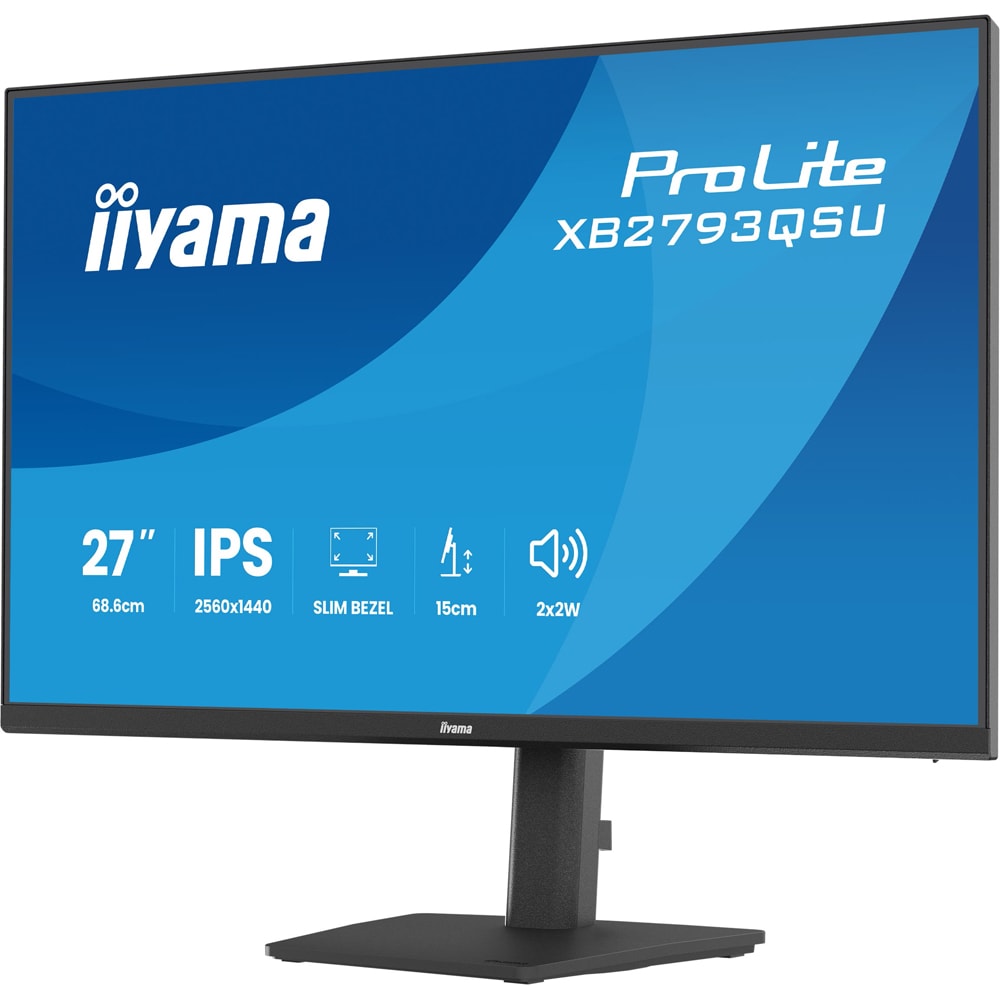 Monitor LED IPS IIYAMA ProLite XB2793QSU-B1, 27", QHD, 75Hz, negru