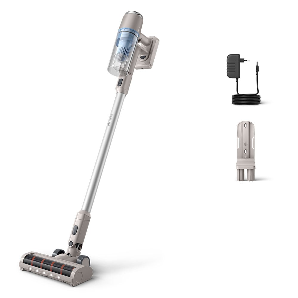Aspirator vertical PHILIPS Seria 2000 XC201101, 21.6V, autonomie max 40 min, PowerCyclone 7, argintiu
