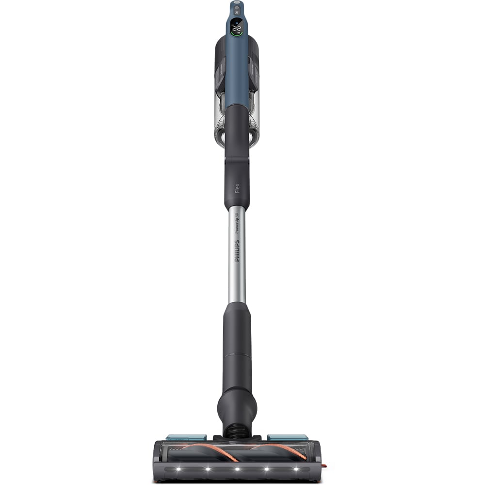 Aspirator vertical PHILIPS PowerUp 5 Aqua XC5373/10, 0.61l, autonomie max 65 min, mod Aqua, albastru inchis