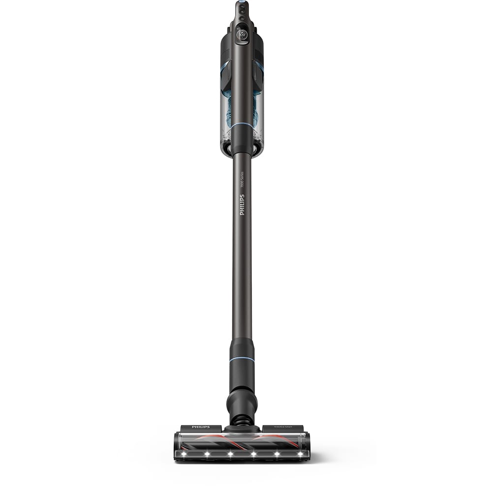 Aspirator vertical PHILIPS Seria 7000 Aqua XC7163/01, 0.6l, 25.2 V, autonomie max 80 min, Modulul Aqua, negru-albastru