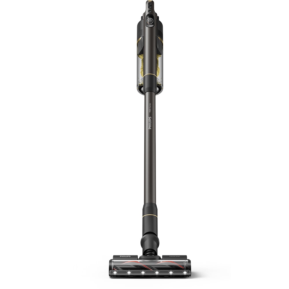 Aspirator vertical PHILIPS Seria 7000 Complete XC7167/01, 0.6l, 25.2 V, autonomie max 80 min, PowerCyclone 12, negru-galben