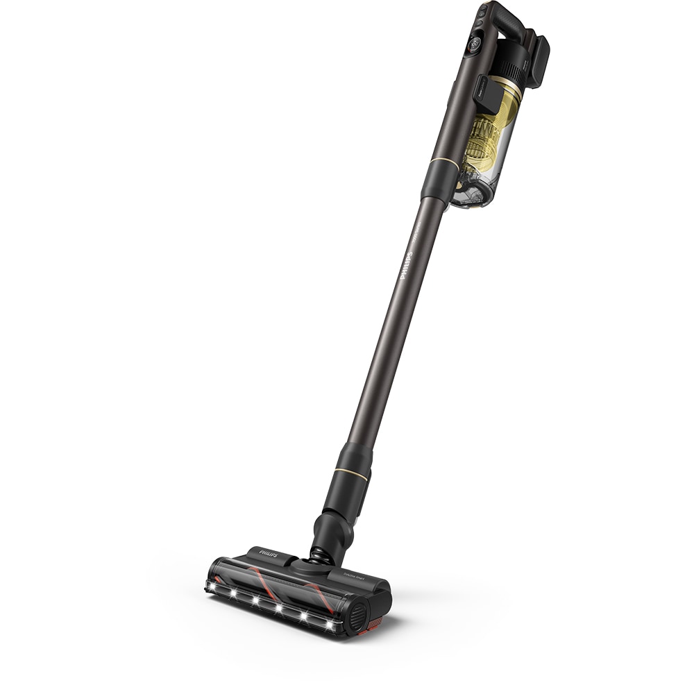 Aspirator vertical PHILIPS Seria 7000 Complete XC7167/01, 0.6l, 25.2 V, autonomie max 80 min, PowerCyclone 12, negru-galben
