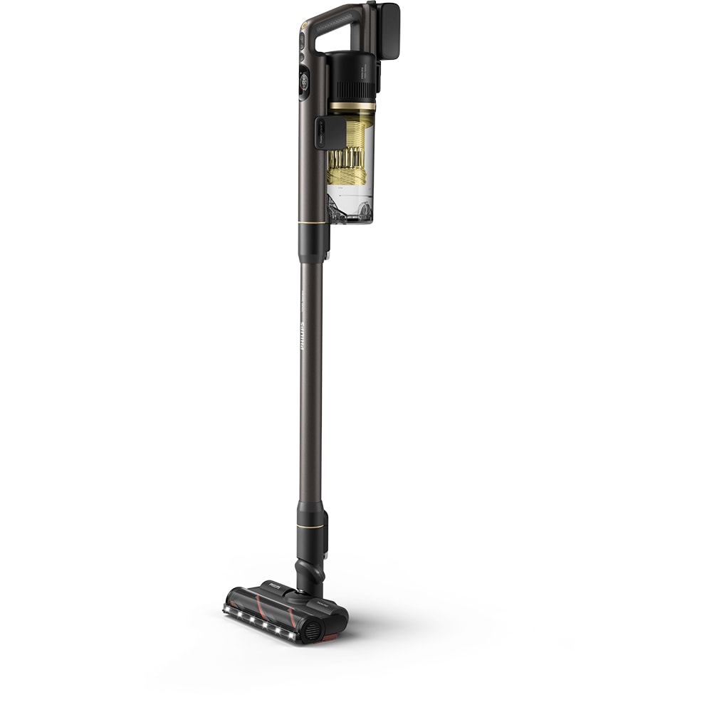 Aspirator vertical PHILIPS Seria 7000 Complete XC7167/01, 0.6l, 25.2 V, autonomie max 80 min, PowerCyclone 12, negru-galben