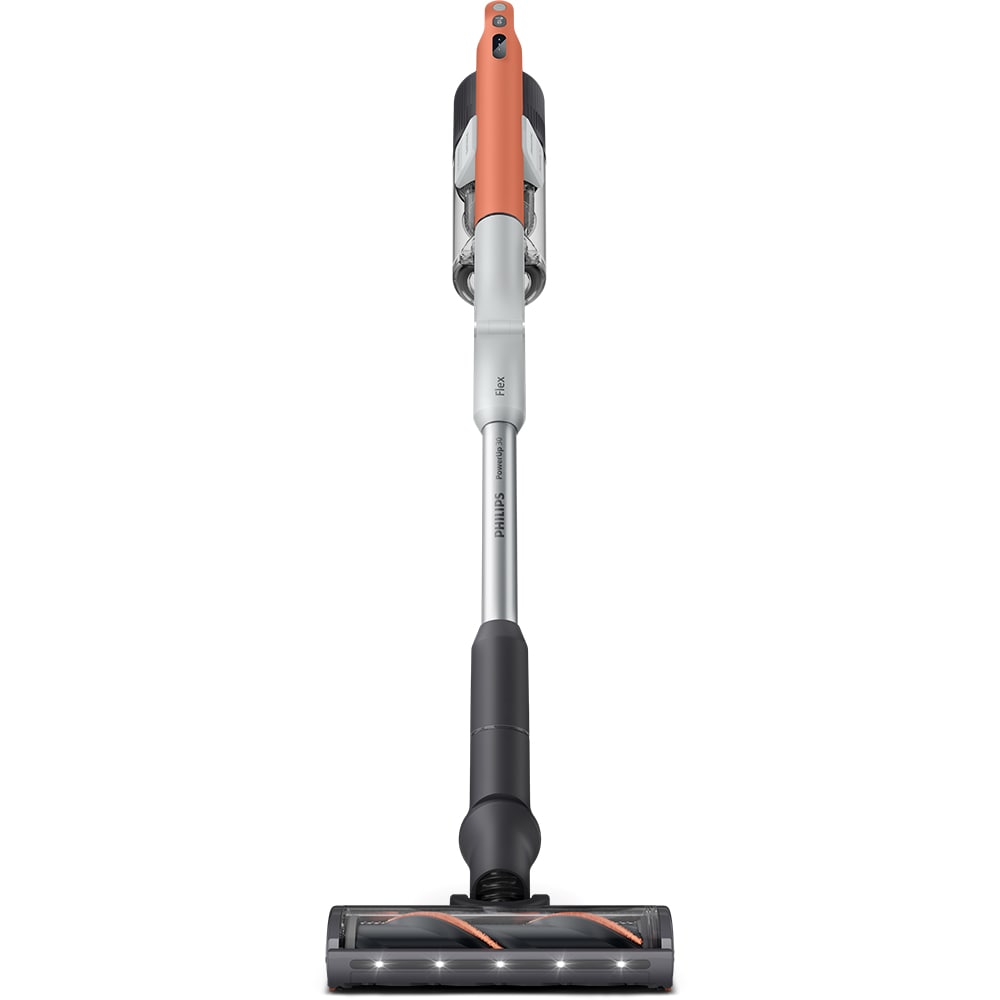 Aspirator vertical PHILIPS PowerUp IQ 7 XC7383/10, 0.82l, autonomie max 100 min, Tehnologie Dust IQ, bleumarin