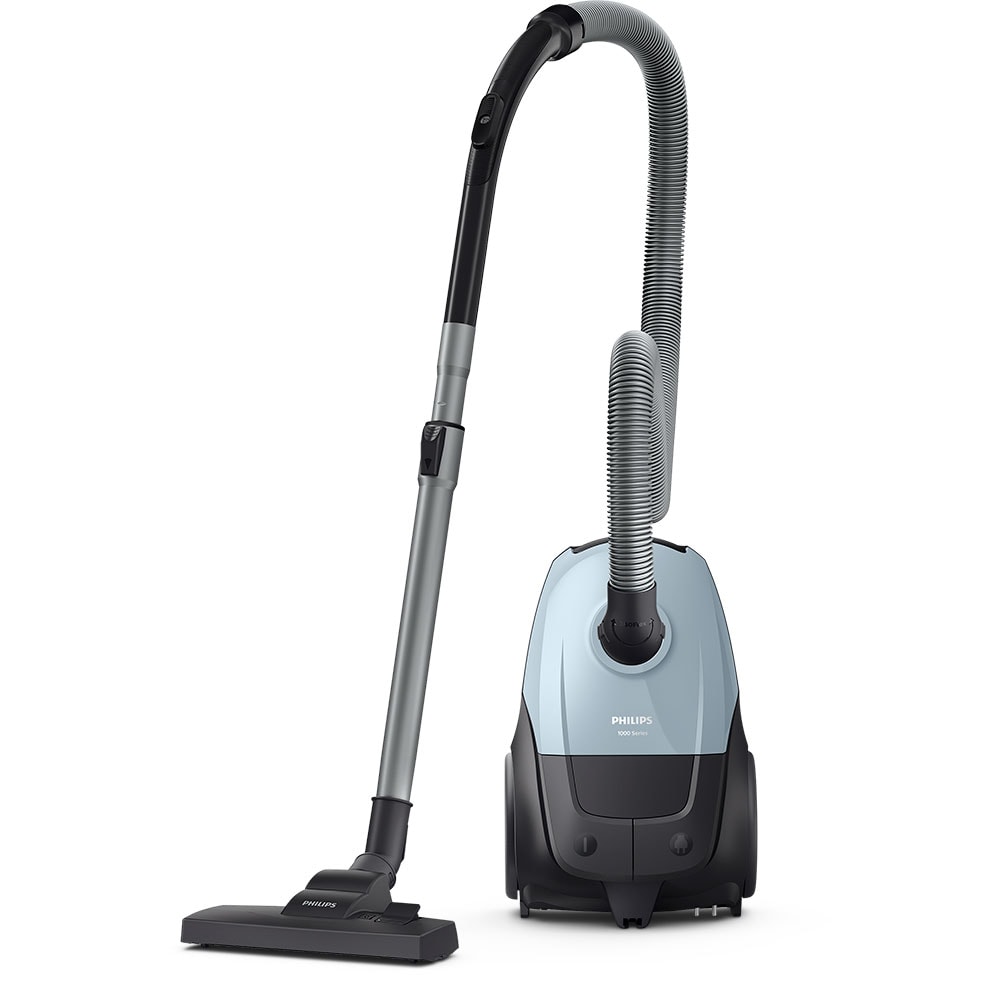 Aspirator cu sac PHILIPS Seria 2000 XD1142/10, 3l, 750W, 77dB, bleu-negru