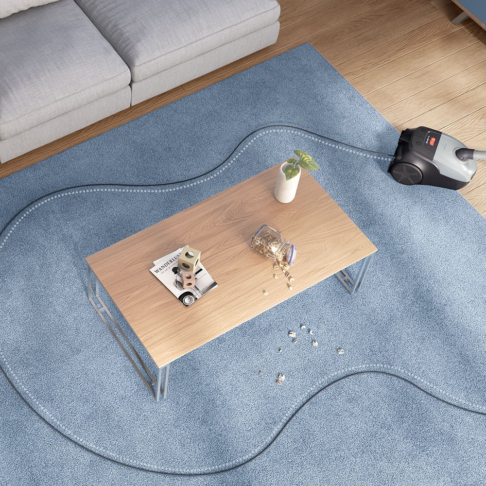 Aspirator cu sac PHILIPS Seria 2000 XD2152/12, 3l, 800W, 77dB, gri-negru