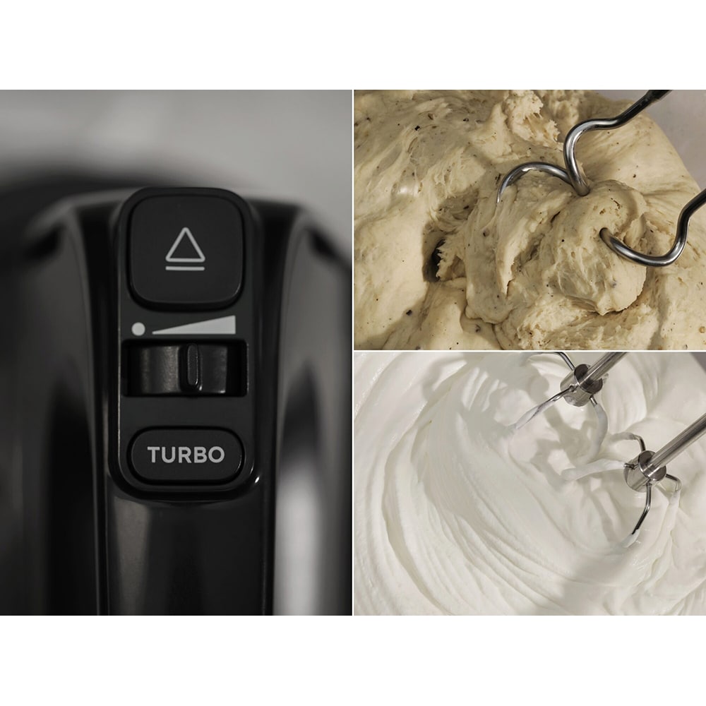 Mixer cu bol ELECTROLUX ESM4B, 3.5l, 500W, 5 trepte viteza, negru-argintiu