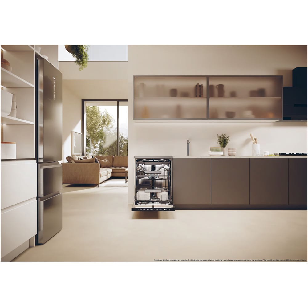 Masina de spalat vase independenta HAIER XF 6B0M3PDX, 16 seturi, 10 programe, 60 cm, Clasa B, inox