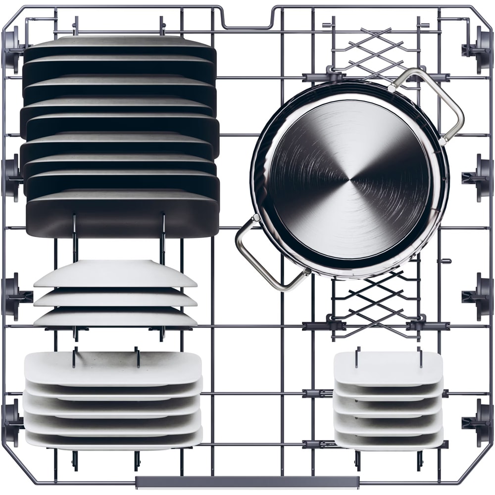 Masina de spalat vase independenta HAIER XF 6B0M3PDX, 16 seturi, 10 programe, 60 cm, Clasa B, inox