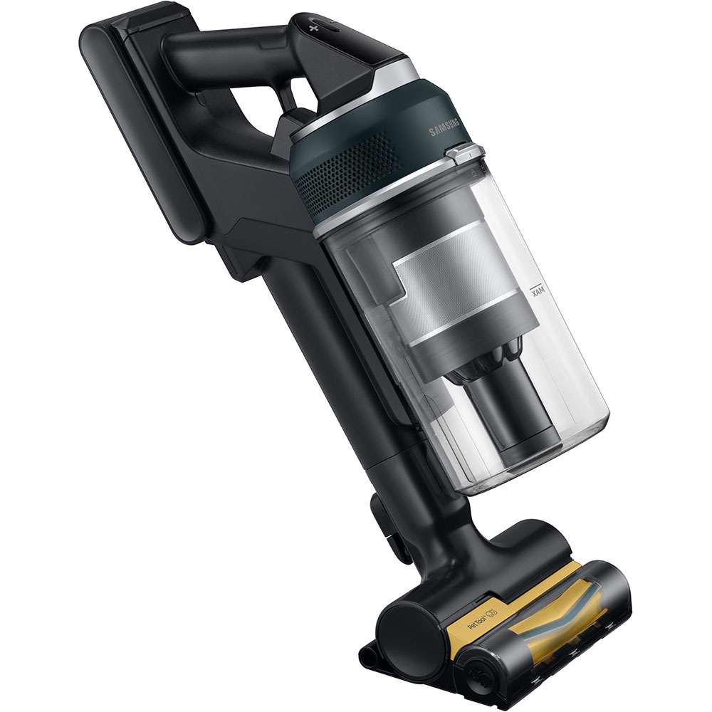 Aspirator vertical SAMSUNG Jet 85S Premium VS70H25WPT/GE, 0.8l, 25.2V, autonomie max 60 min, verde-negru