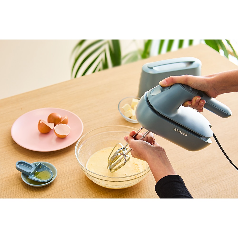 Mixer de mana KENWOOD QuickMix Go HMP40.000GY, 350W, 5 trepte viteza, albastru