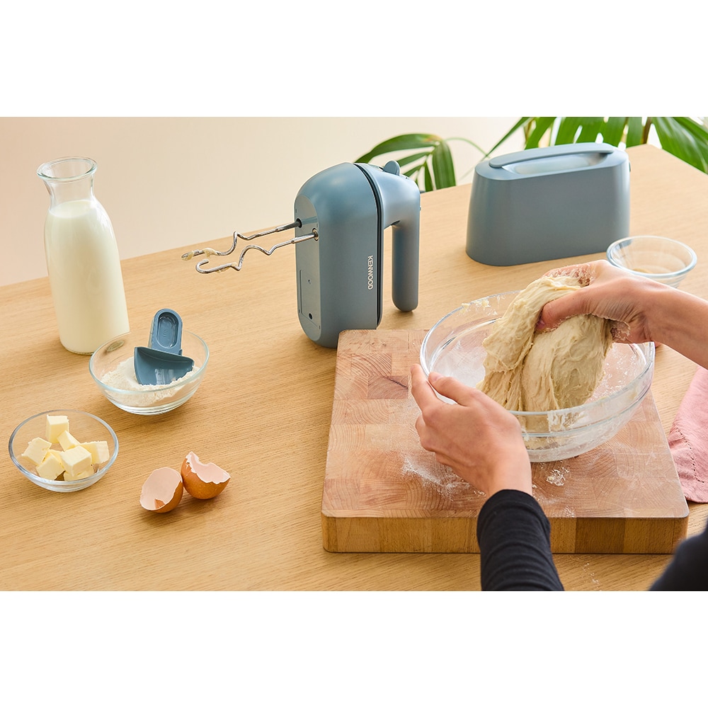 Mixer de mana KENWOOD QuickMix Go HMP40.000GY, 350W, 5 trepte viteza, albastru